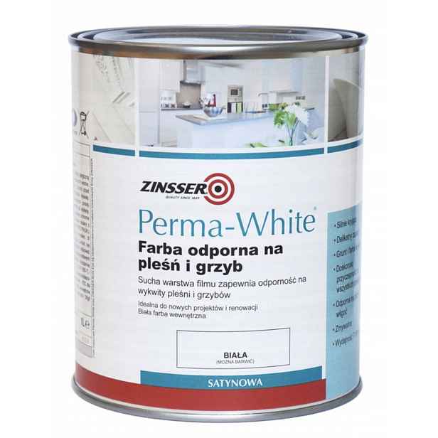 Barva do koupelny, kuchyně Perma-White Satyna 2.5L