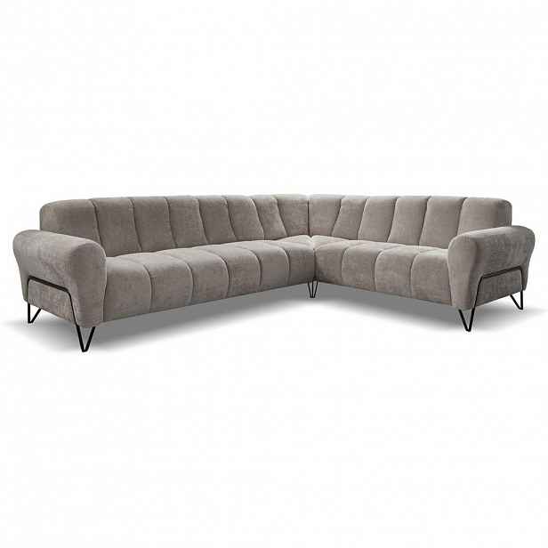 Beautysofa ROHOVÁ pohovka Volare bez funkce spaní, světle hnědá, levá