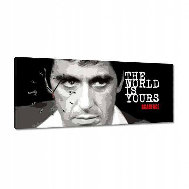 Hodiny 100x40 Svět je tvůj Pacino