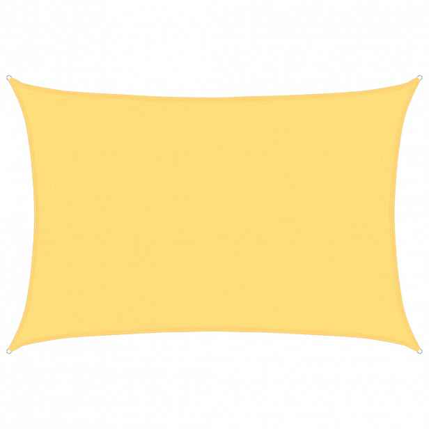 vidaXL Plachta proti slunci 160 g/m² béžová 5 x 6 m HDPE