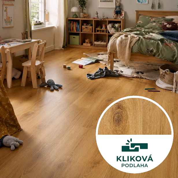 Vinylová podlaha kliková Canadian Design Golden, 1230 x 180 mm, Egibi