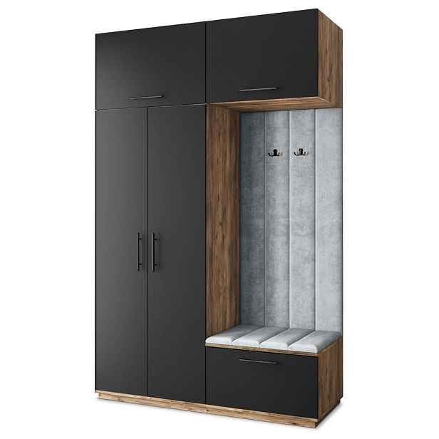 MASSENO MODERNÍ PŘEDSÍŇOVÁ SKŘÍŇ REMA, 150/240/60 cm, dekor dub