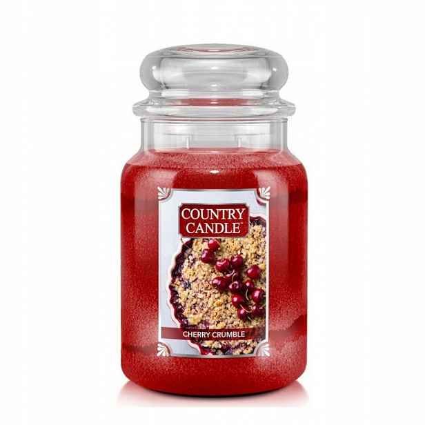 Cherry Crumble – Country Candle – velká vonná svíčka se dvěma knoty