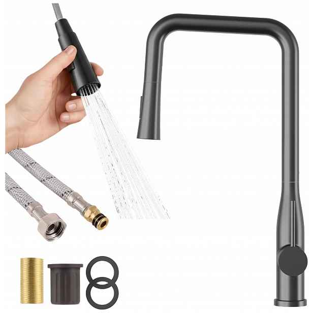 Kuchyňská baterie Gungrey vytahovací sprcha Stojanový kohout Vector 2 funkce