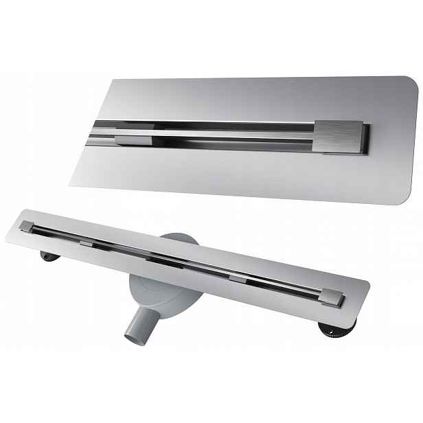 Lineární Odtok Pod Dlažbu 70 cm Ocel Sifon Sprchová Vanička Luno Inox