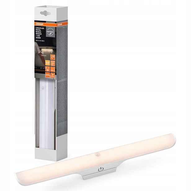 Nábytková Led lampa Bateriový senzor pohybu soumraku 4W 3000K Osram