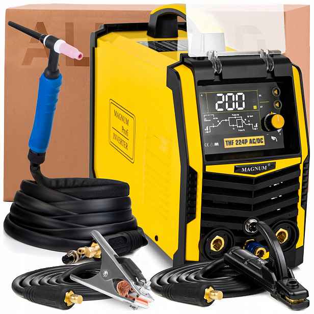 Svařovací Stroj Magnum Thf 224P Tig Ac DC Hf 230V 200A Puls Mma Bodový 2T/4T