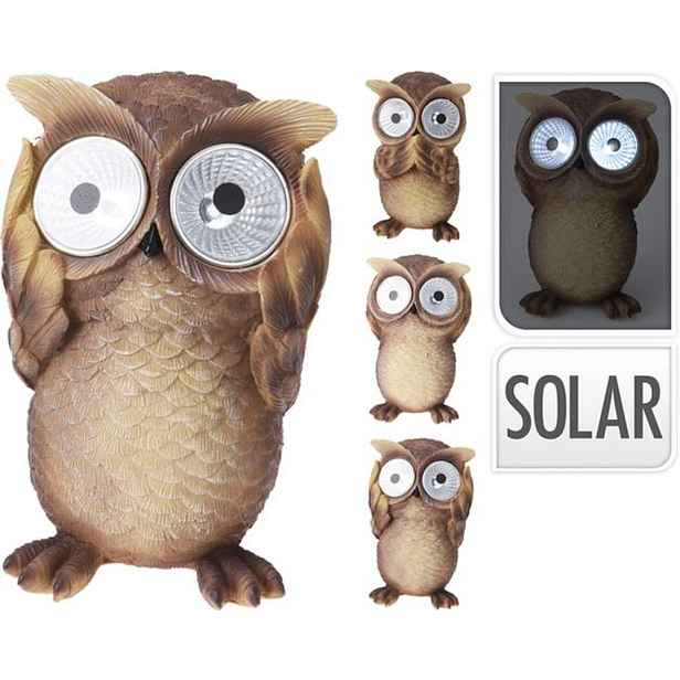 svítilna solární SOVA 3druhy-nevidí, neslyší, nemluví, keram.