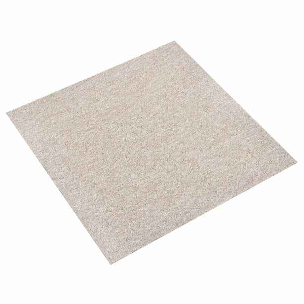 vidaXL Koberec 20 ks Světlý béžový 50 x 50 cm 100% polypropylen