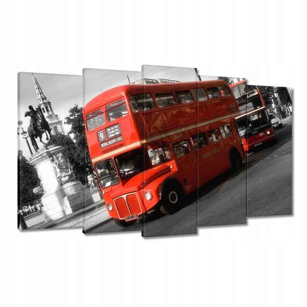 Obrazy 100x60 Červený autobus