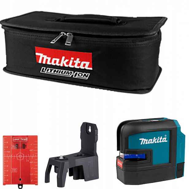 Akumulátorový křížový laser Makita SK106DZ Cxt 12Vmax 25 m červená taška