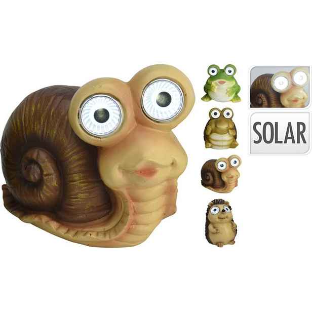 svítilna solární MIX ZVÍŘATA, keram.