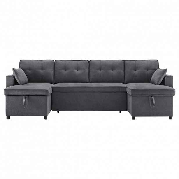 U-SEDACÍ SOUPRAVA 270/130/86 cm Šedá