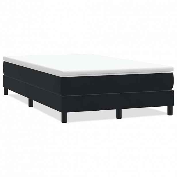 vidaXL Postel Box Spring bez matrace černá 120x220 cm samet
