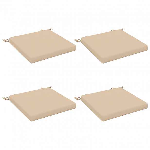 vidaXL Polstry ve 4 kusech SOEST 4 ks 100% polyester Krémová