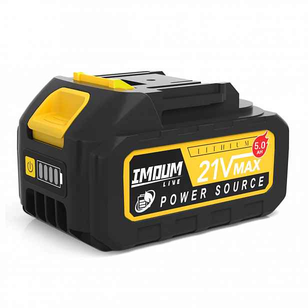 Akumulátor Baterie Imoum 21V Max 5Ah Pro Pilu Myčky Nůžek Vyžínače