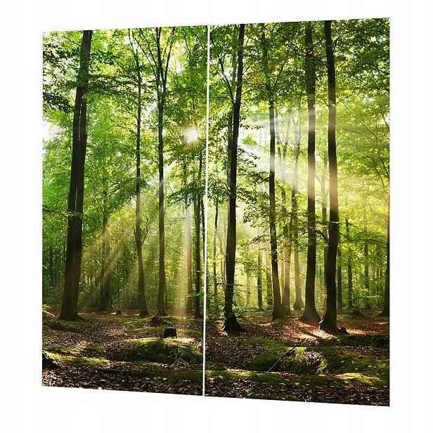 Lesní Závěsy S Potiskem Sluneční 170X200CM