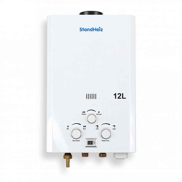 Ohřívač Vody Plynový Bojler 12L 24KW Lpg Průtokový StandHeiz