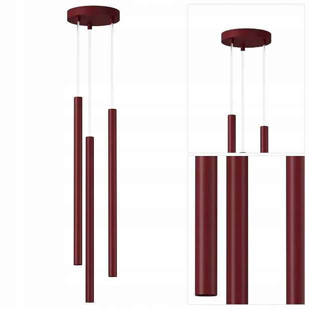 Závěsná lampa Sopel červená, moderní, nad jídelní stůl Sigma Lighting