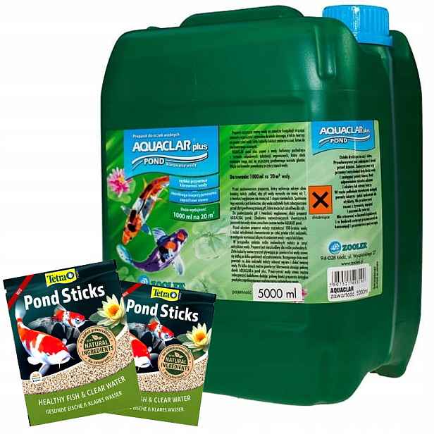 Zoolek Aquaclar Plus čistí a bojuje proti řasám 5L jezírko čistá voda