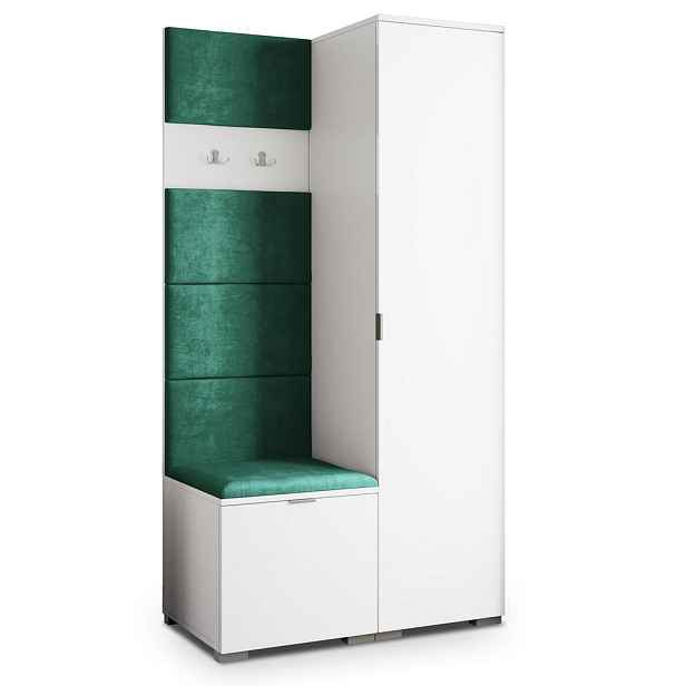 MASSENO MODERNÍ PŘEDSÍŇOVÁ SESTAVA LORI, 95/181/51 cm, bílá
