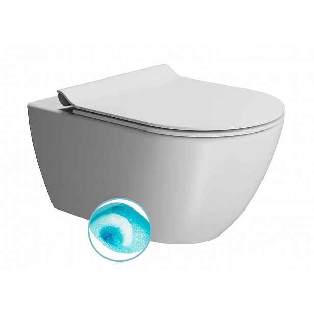 Sapho GSI Color Elements - WC závěsné Pura, splachování Swirlflush, bílá dual-mat 881509