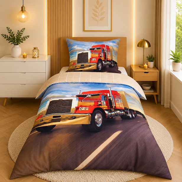 TP 3D povlečení 140x200+70x90 - Truck