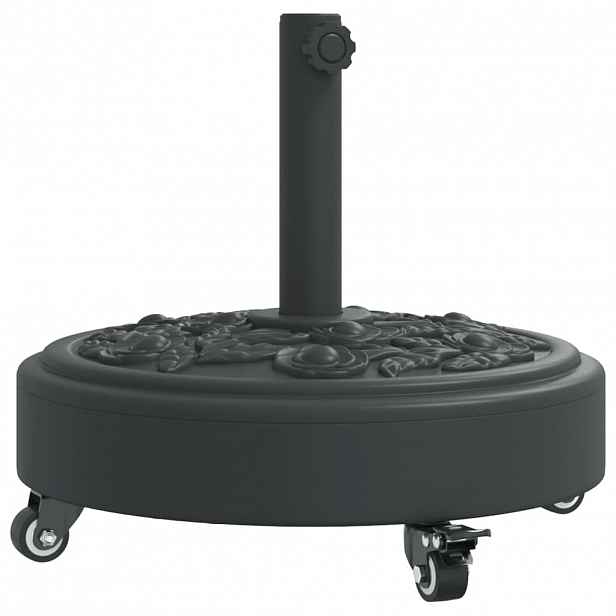 vidaXL Stojan na slunečník s kolečky pro tyč Ø 38/48 mm 27 kg kruhový