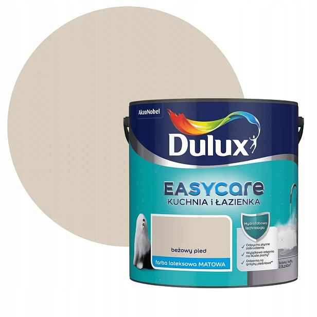 Dulux Easy Kuchyně Koupelna Béžová pléd 2,5L Mat Barva Na Stěny A Stropy