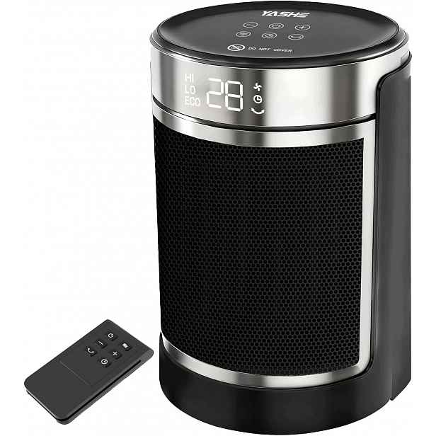 Elektrický Ohřívač 1500 W Ptc Keramický Časovač Oscilace 70° Tichý 40 Db