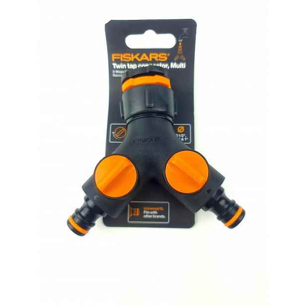 Fiskars Přípojka Kohoutek Multi Ventil 1027061 T-rozdělovač Regulace s ventilem