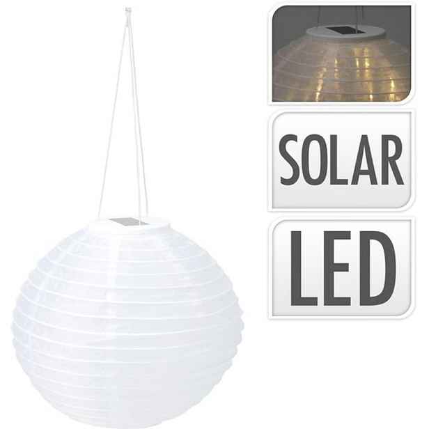koule d28cm, 12LED, solární, polyester