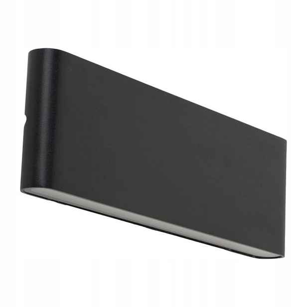 Nástěnné svítidlo Arwena L černé 2xLED Ip 54 Moderní Horizontální Nástěnná Lampa Domu