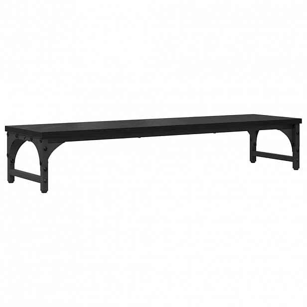 vidaXL Stojan na monitor Černý dub 85 x 23 x 15,5 cm Kompozitní dřevo