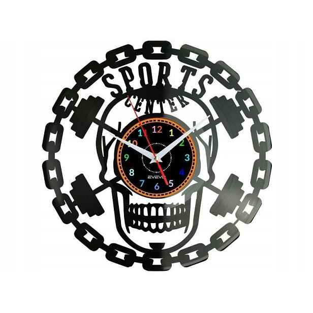 Sport Dárek Originální dekorace do domu Hodiny z vinylové desky