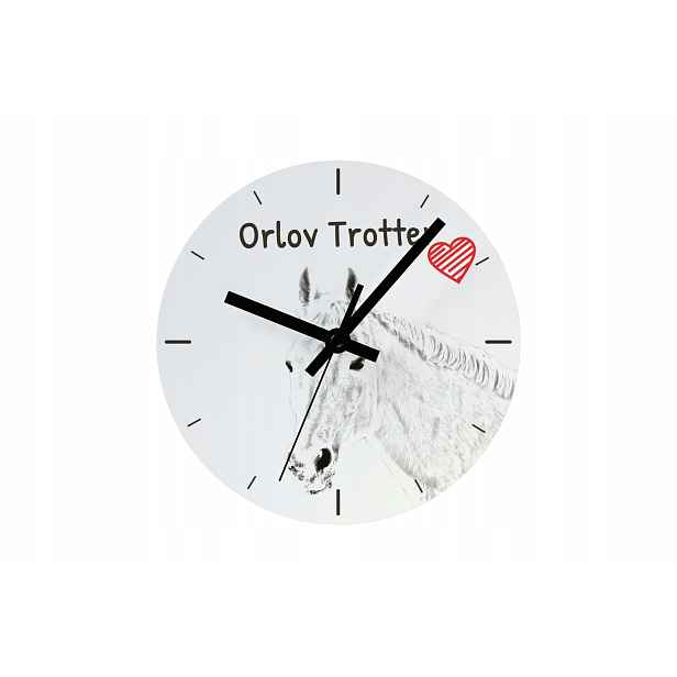 Kůň Kłusak orlovský, hodiny s koněm, závěsné a stojící, personalizace