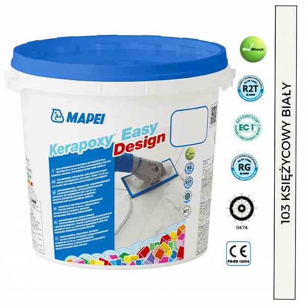 Mapei Epoxidová Spárovací Hmota Kerapoxy Easy Design 3 kg 103 Měsíční bílá