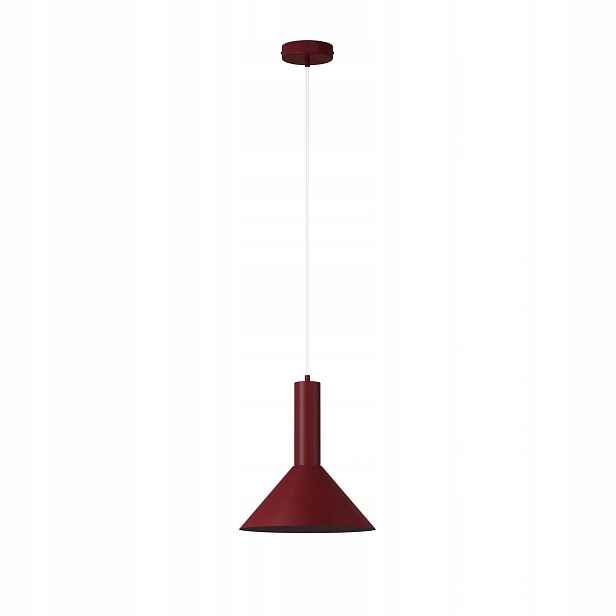 Závěsná lampa kuželová bordó 1xE27 15W Vitrum Sigma Lighting