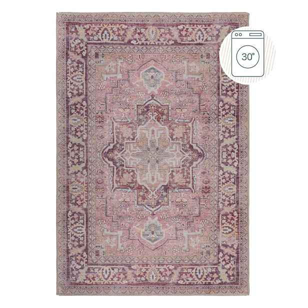 Světle červený pratelný koberec s příměsí recyklovaných vláken 200x290 cm Windsor – Flair Rugs