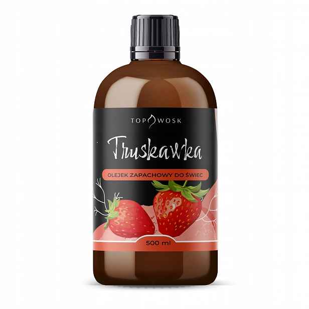 Vůně do svíček vosku parafínu vonný olej Jahoda 500 ml