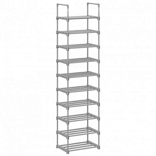 Boxxx REGÁL NA BOTY, šedá, 45/174/30 cm