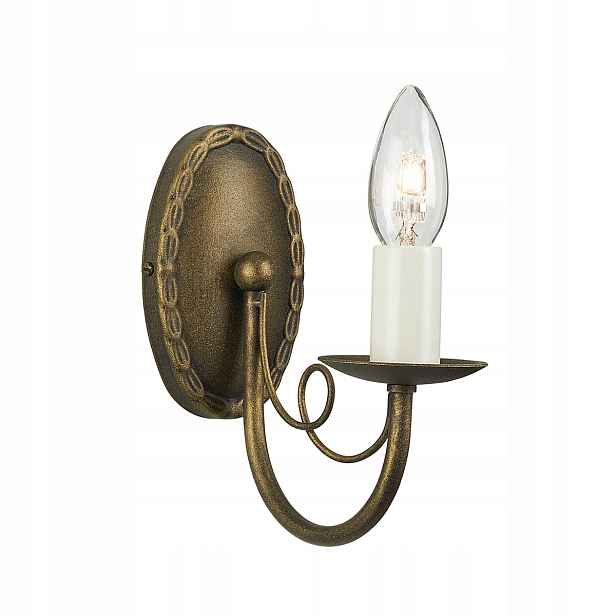 Elstead nástěnná lampa Minster zlatá 1xE14 60W