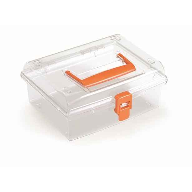 Prosperplast Organizér GEORG 19,5 x 17,4 x 8,5 cm oranžový