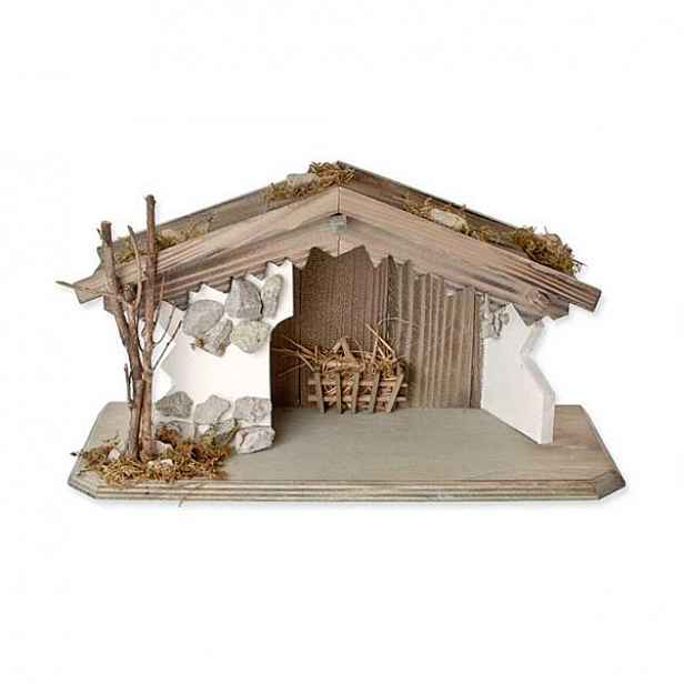 Vánoční Betlém Stajenka Dekorace 29,5x9,5x15 CM Pro Postavy 5-9 CM