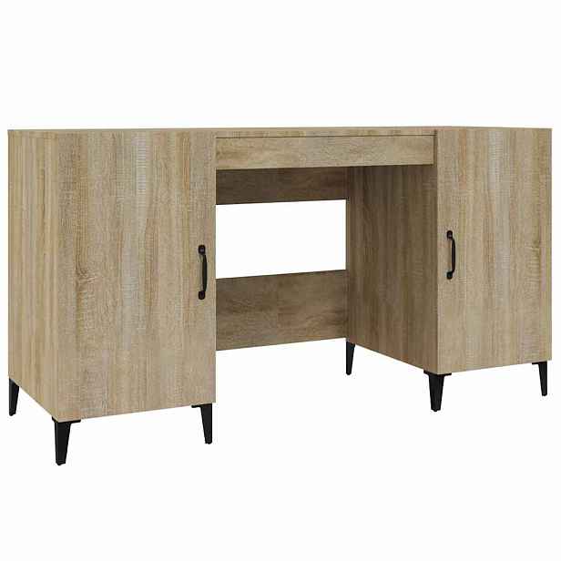 vidaXL Psací stůl dub sonoma 140 x 50 x 75 cm kompozitní dřevo