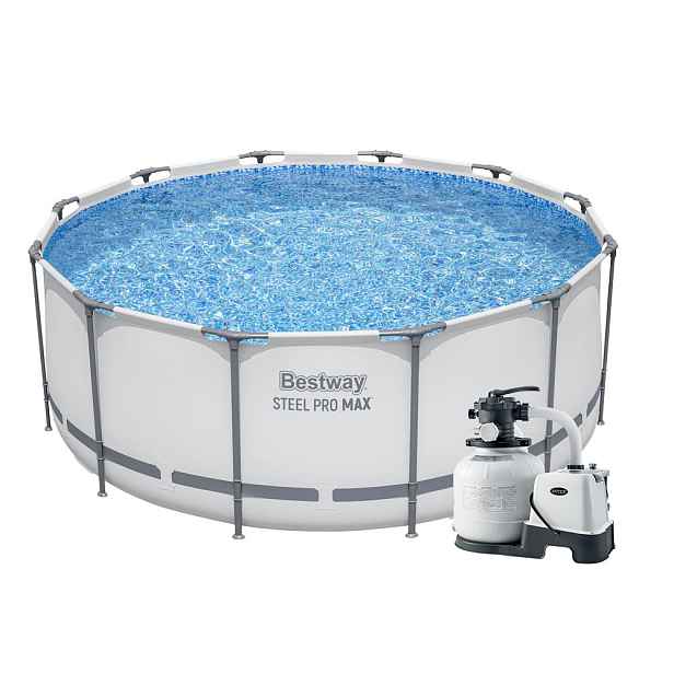 Bestway 16420PFKCS Bazén Steel Pro Max 3,66 x 1,22 m s pískovou filtrací KRYSTAL CLEAR 6000 l/hod se solinátorem