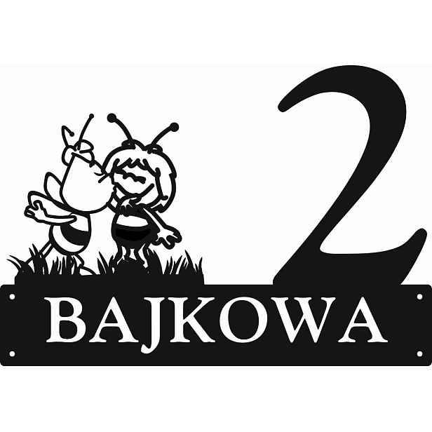 Číslo Na Dům 48 cm Tabule Adresa Ocel 2 mm Grafika 91