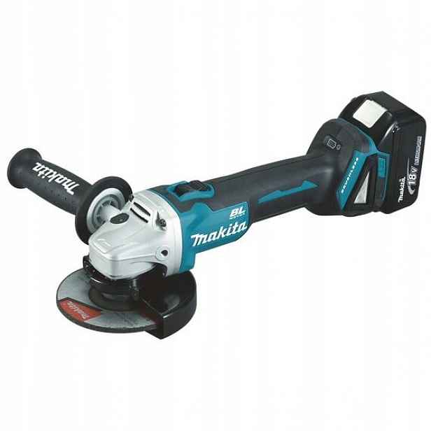 Makita DGA504RTJ aku úhlová bruska 125mm, 2*18V/5Ah, Li-ion, systainer