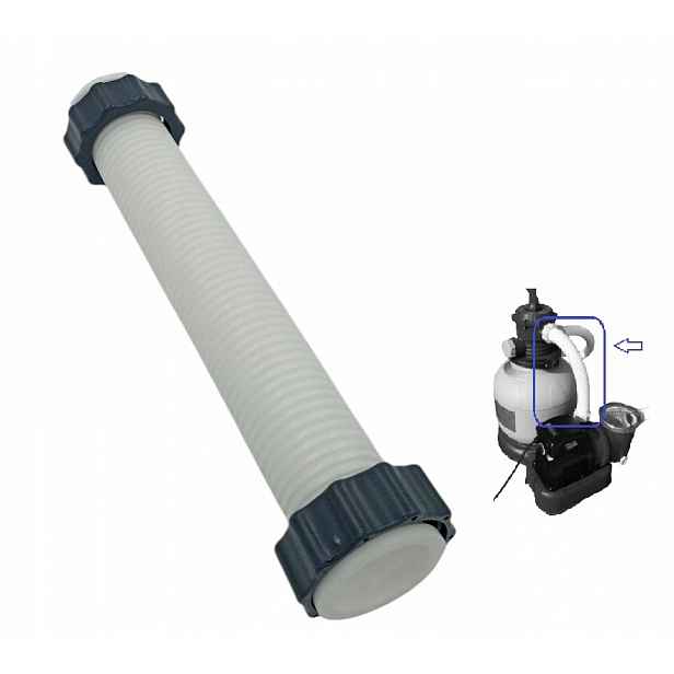 Připojovací hadice 38 mm pro připojení ventilu motorem, pískový filtr SF15220