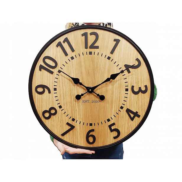 Velký nástěnný hodinový stroj Berlín 49 Cm Kovový Loft